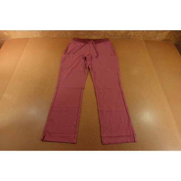 Mandala Other - Mandala Womens Size Small Deep Mauve Drawstring Split Hem Cargo Scrub Pants NWT